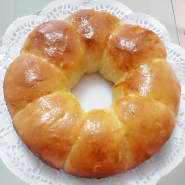 皇冠花朵面包（面包机版和面）