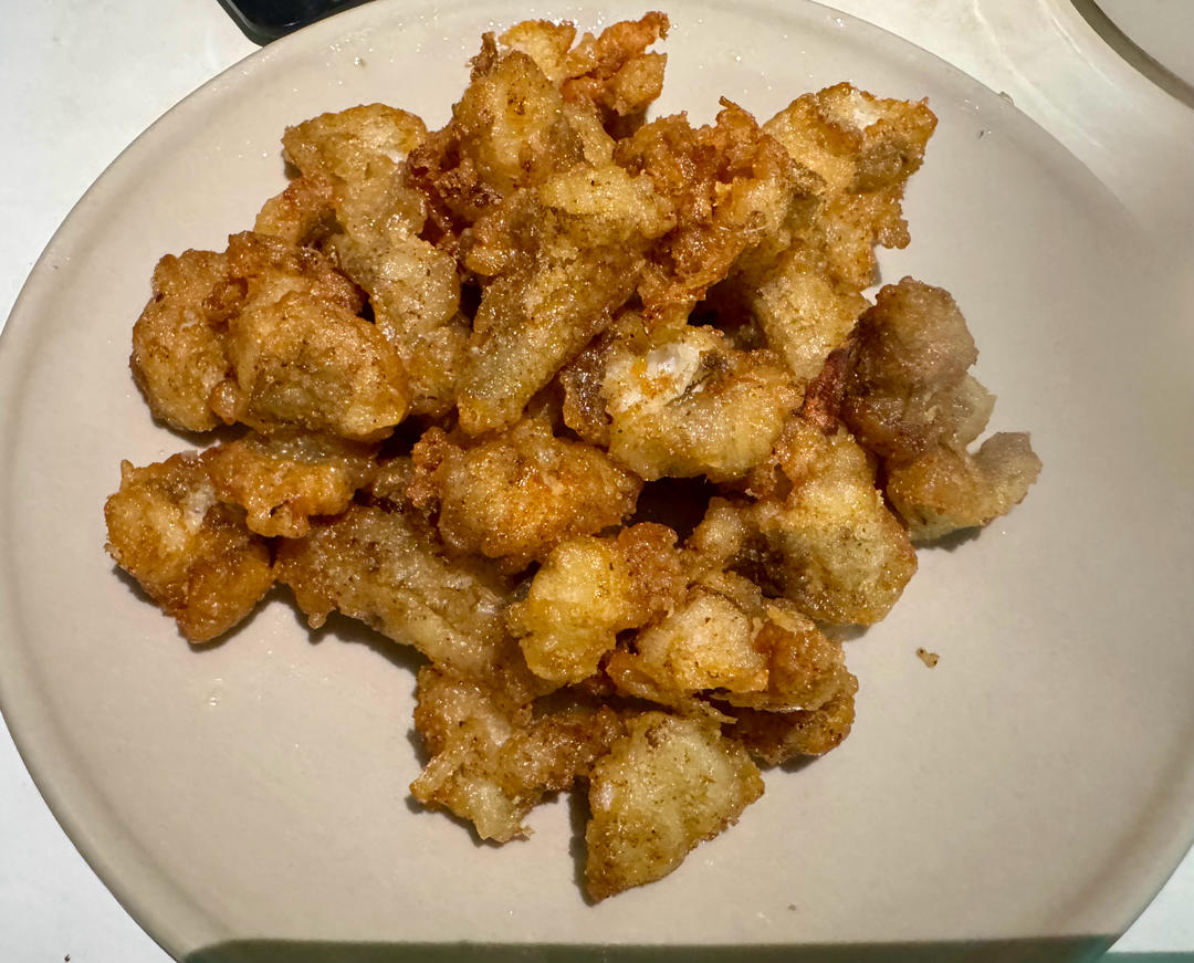 椒盐九肚鱼的做法