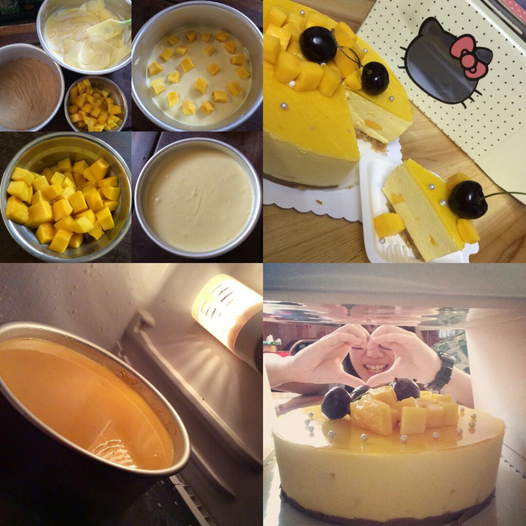 【视频】芒果慕斯（6寸） | 含镜面果胶配方