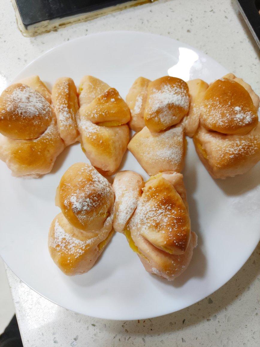 满满少女心的蝴蝶结🎀面包