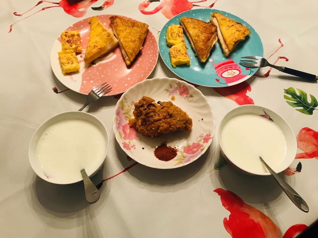 十分钟快手早餐【港式火腿西多士】