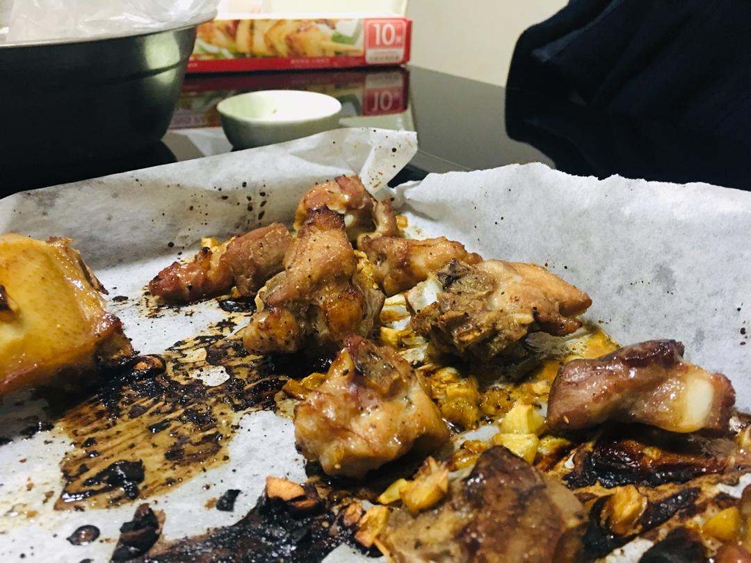 烤箱版蒜香排骨