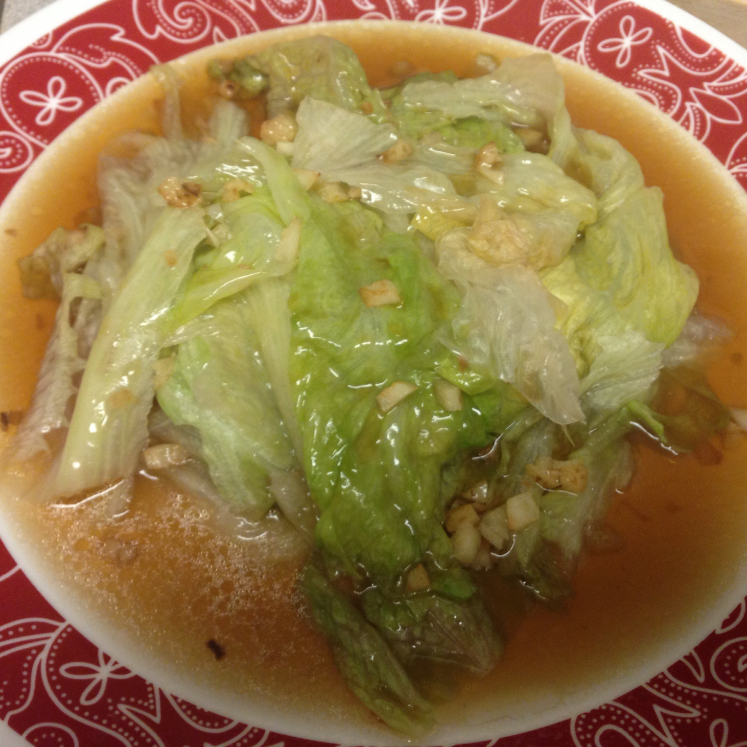 白灼西生菜