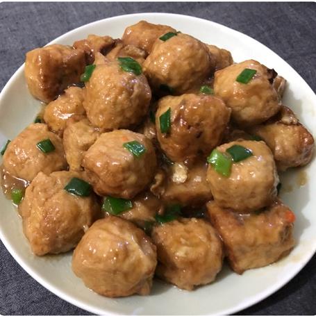 向阳光为晓做的酿豆腐泡