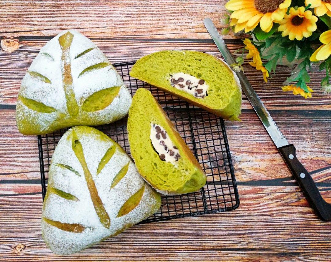 抹茶蜜豆乳酪软欧