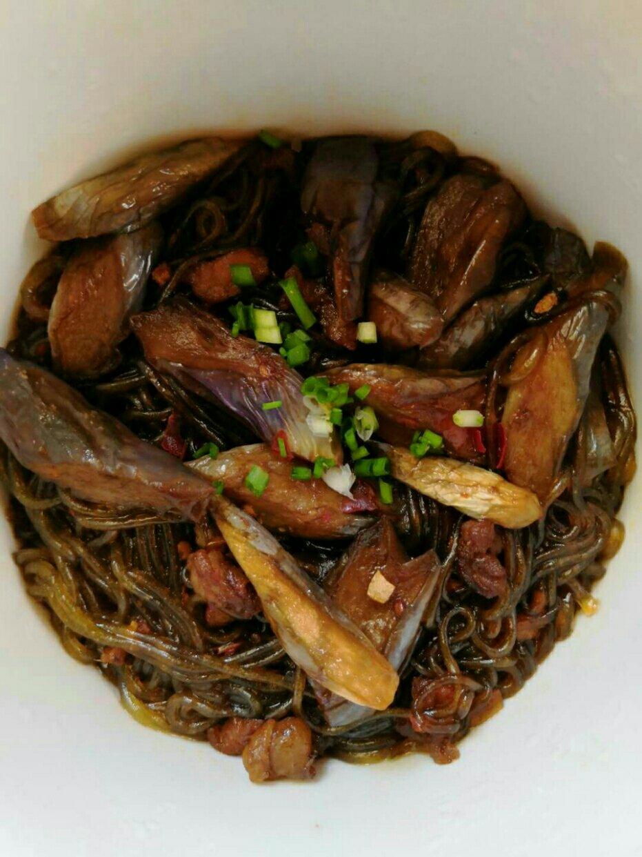 肉末茄子粉丝煲