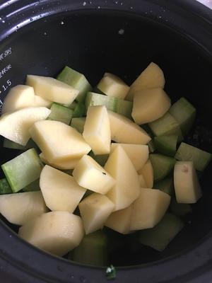 萝卜土豆炖牛肉的做法 步骤4