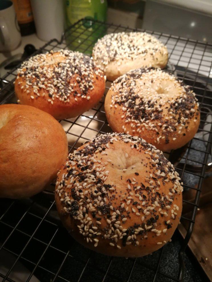 原味贝果🥯/黑芝麻贝果🥯