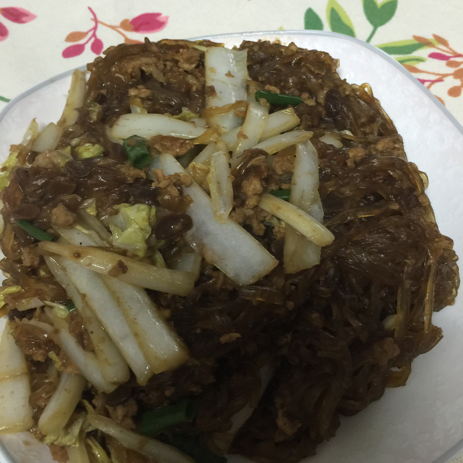 蚂蚁上树（肉末粉丝）
