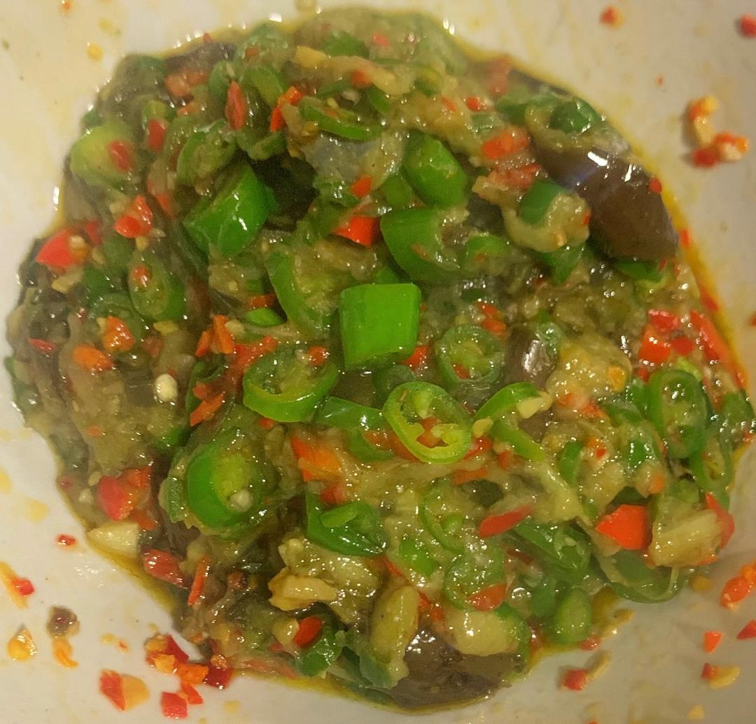 🍆辣炒蒸茄子的做法