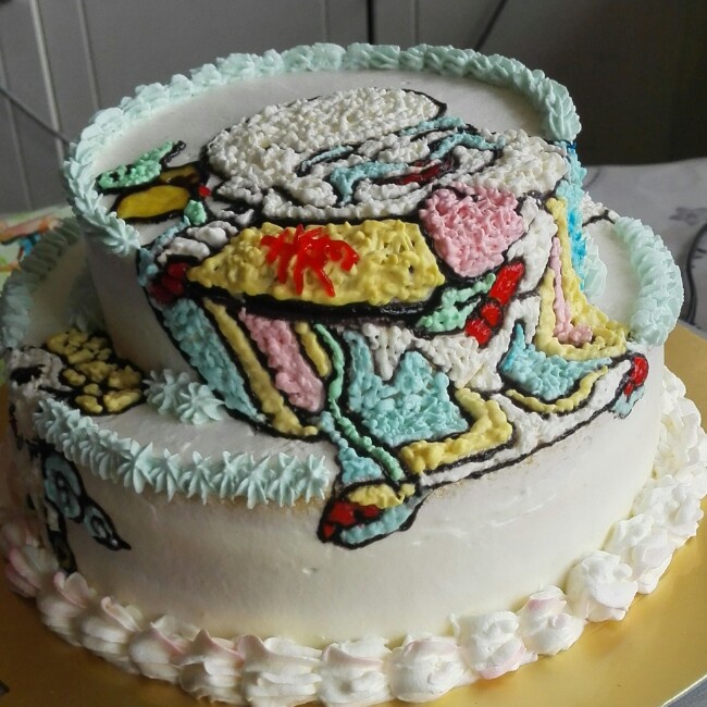 双层生日蛋糕