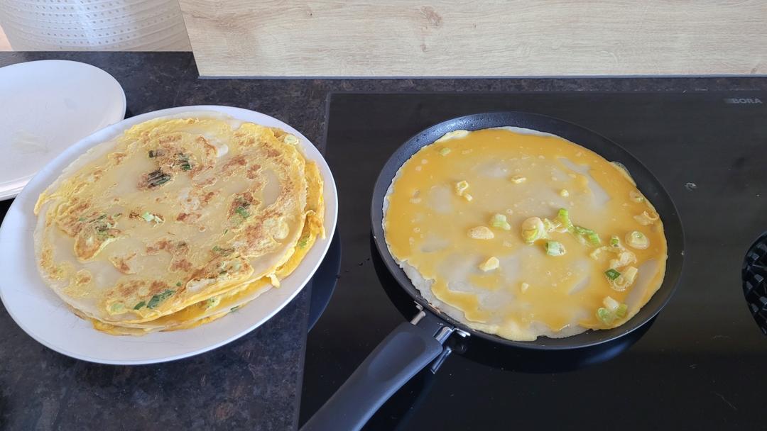 手不粘面轻松搞定早餐鸡蛋饼 省时省力 柔软又劲道 附细节视频详解