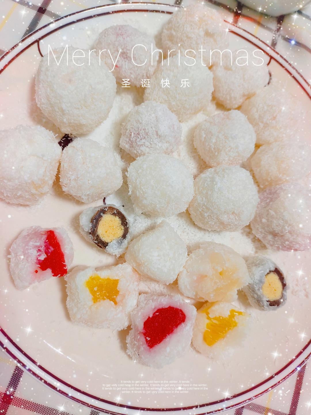 椰蓉山药水果球