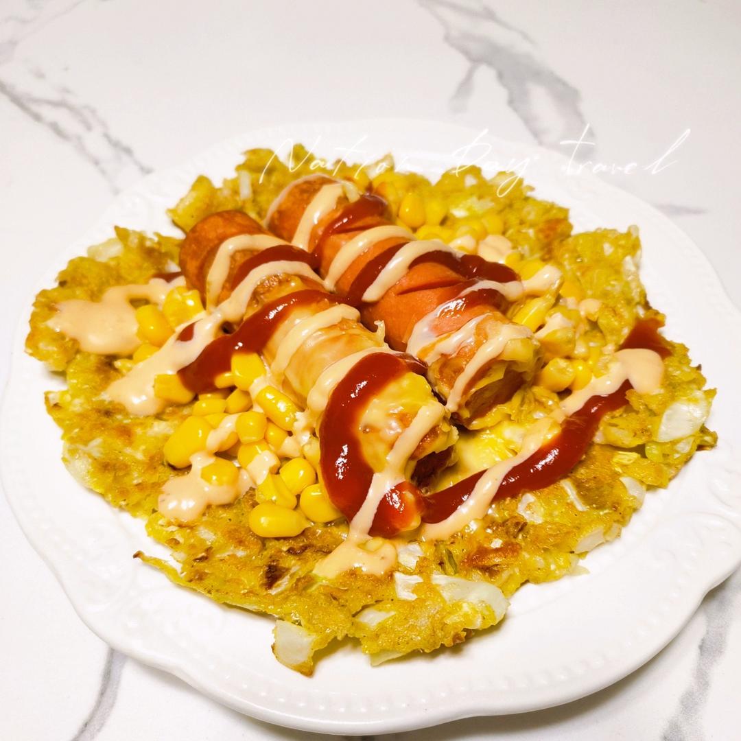 🔥一人食｜低卡减脂包菜鸡蛋饼（减肥党必学❗️）