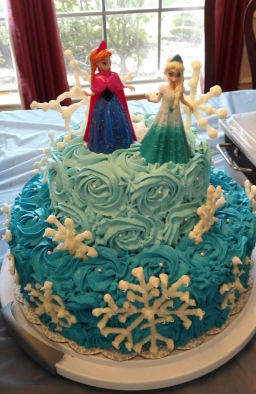 frozen生日蛋糕