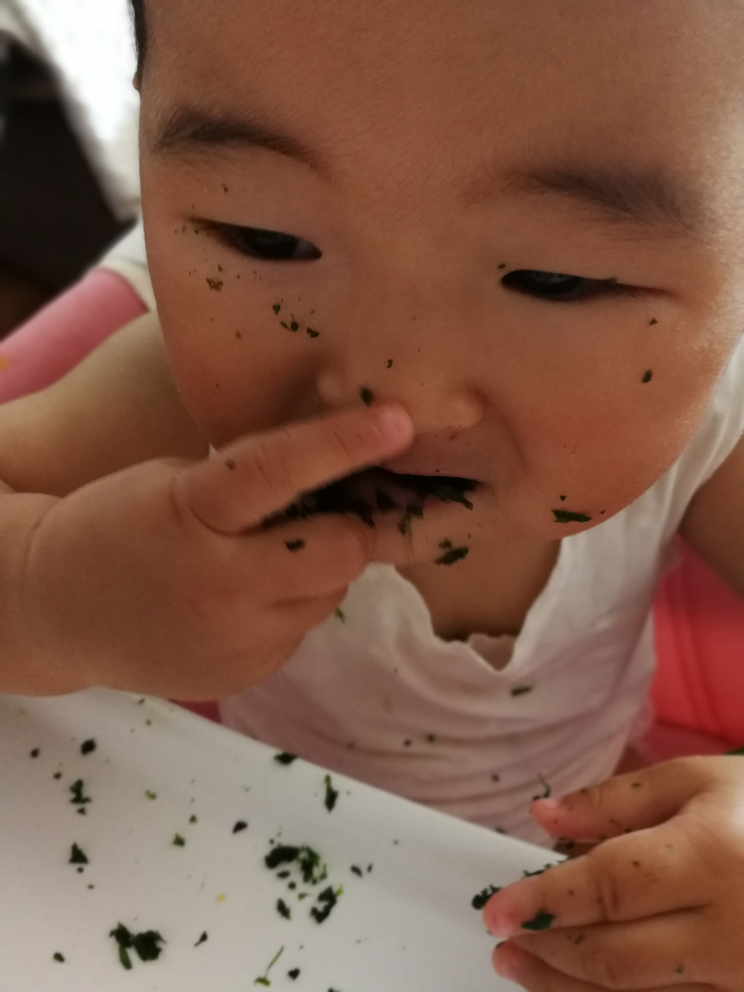 然然妈 新鲜海菜宝宝海苔的做法 步骤9