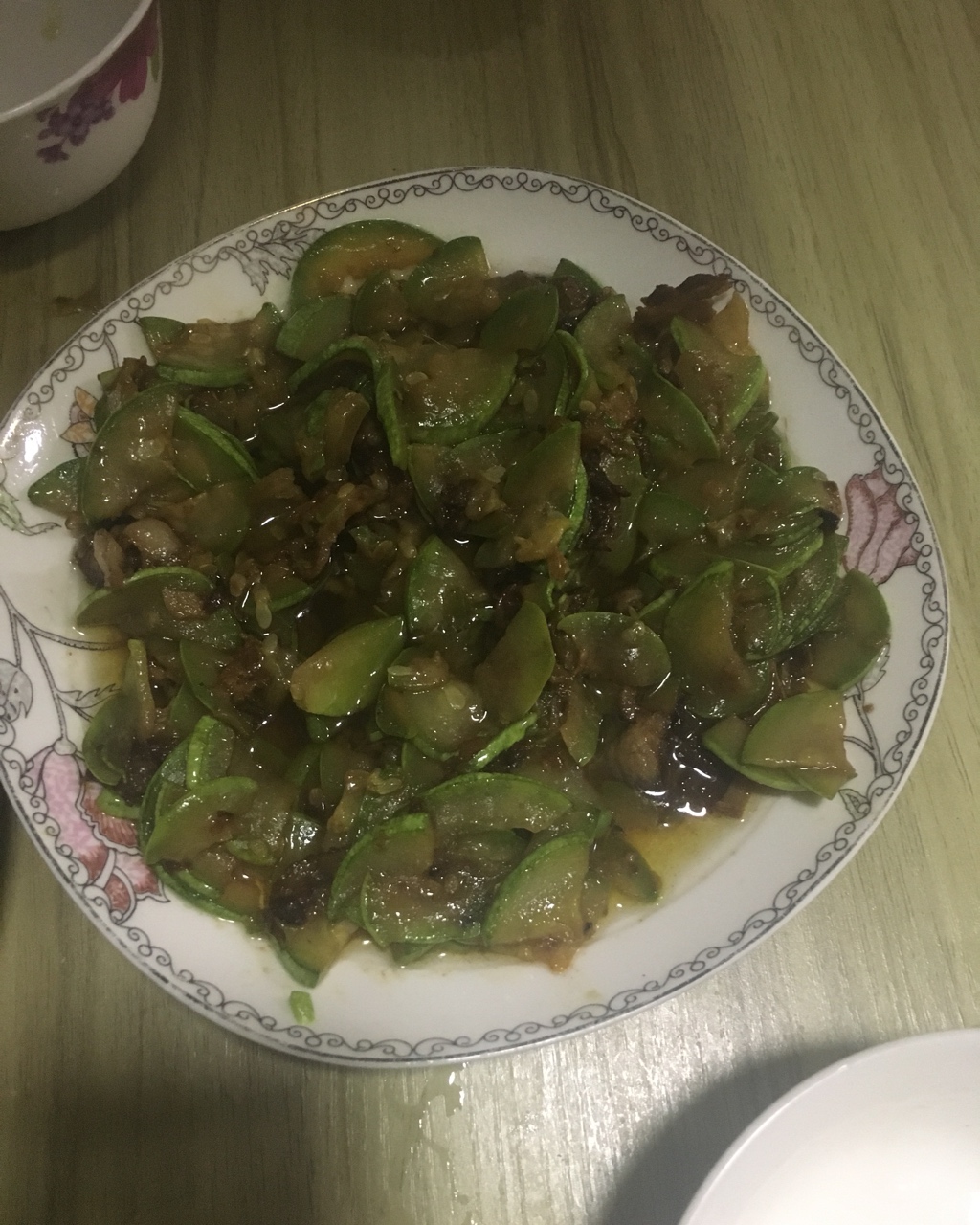 西葫芦炒肉片