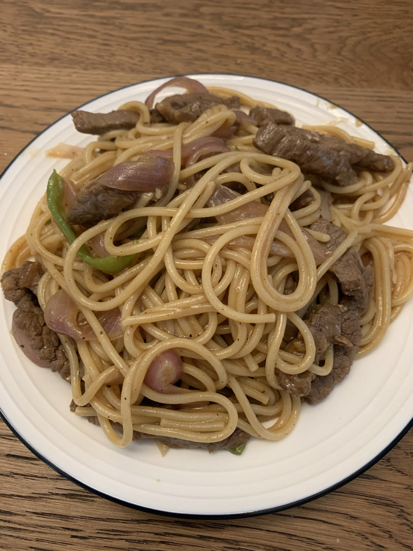比餐厅好吃的黑椒牛柳意面🍝零失败简单教程