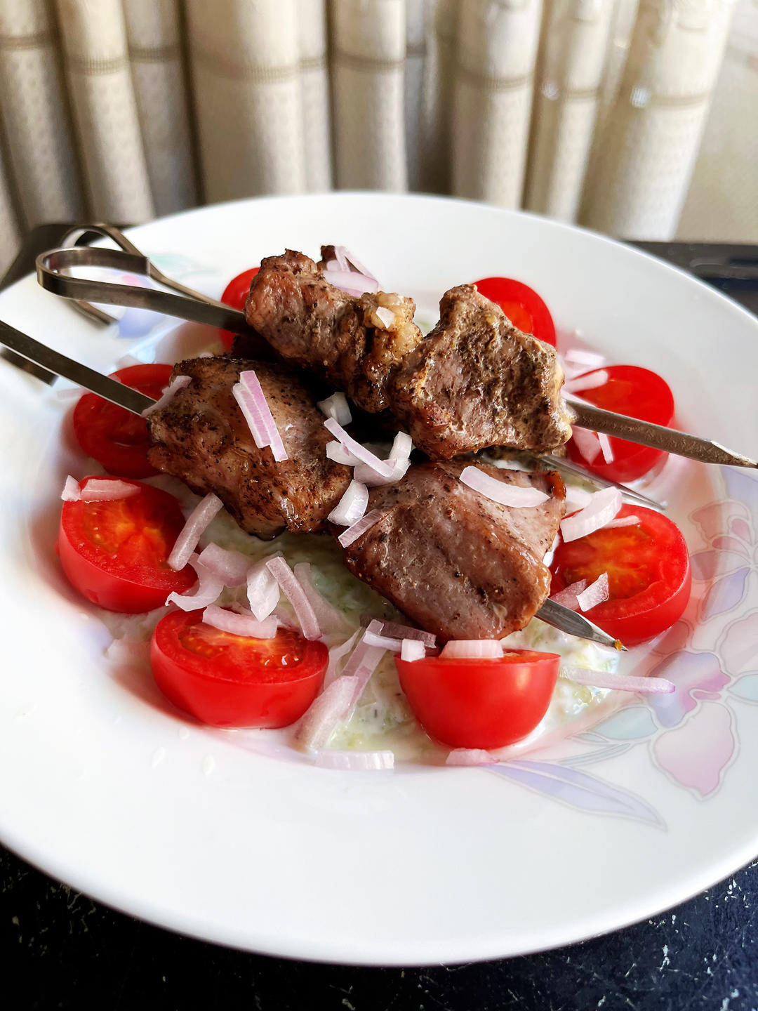 希腊式烤肉串的做法