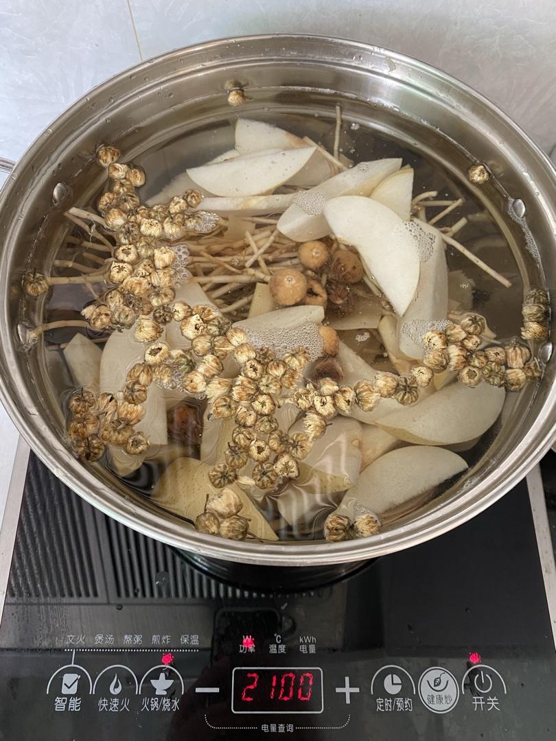 海底椰菊花雪梨膏(清热解毒)