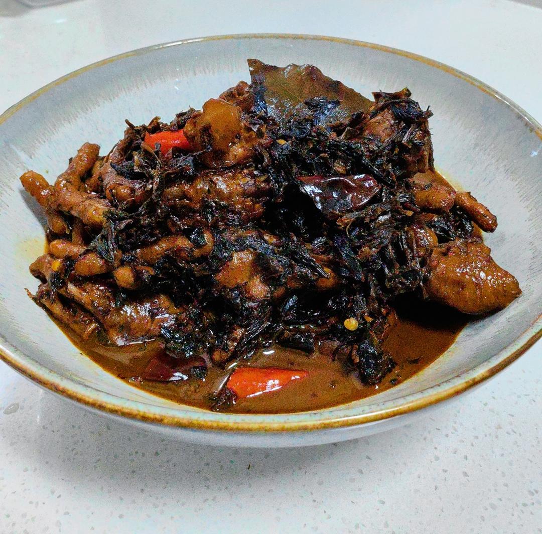 梅干菜烧虎皮凤爪