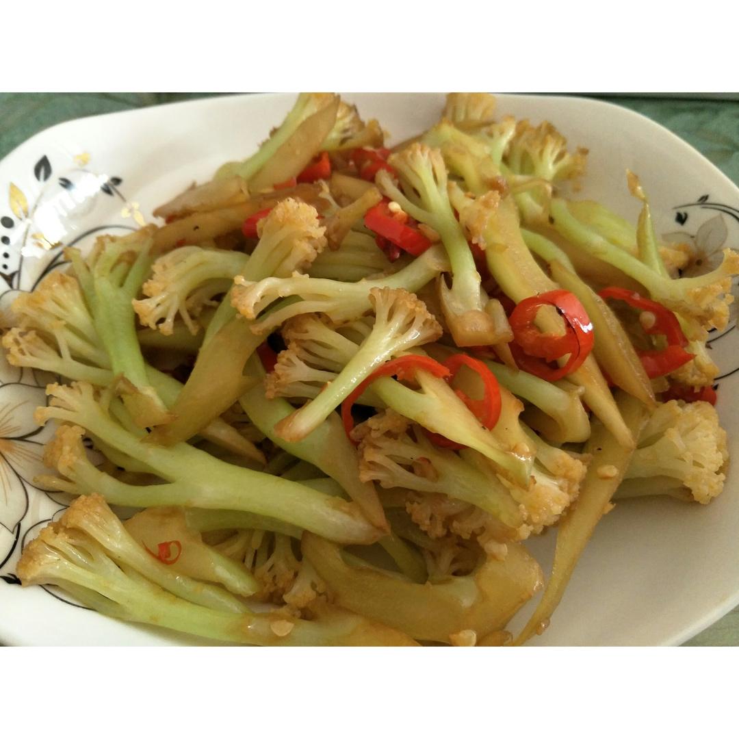 和饭店一样爽脆的有机花菜