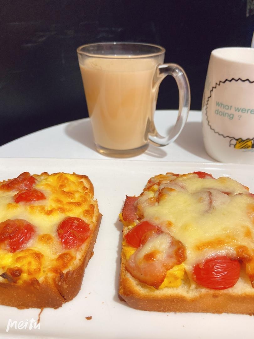 秋冬暖饮-红豆棉花糖奶茶