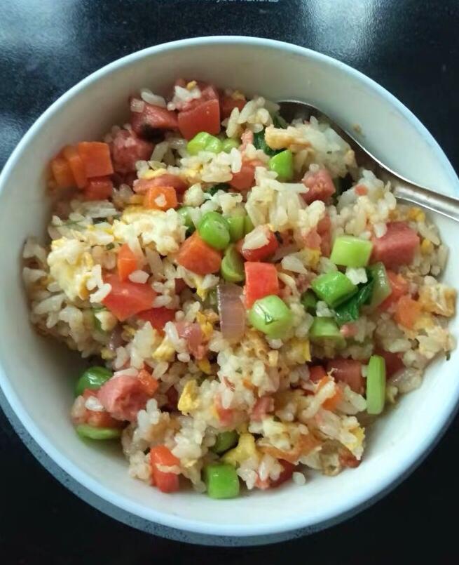 翻滚吧💥虾仁咖喱炒饭