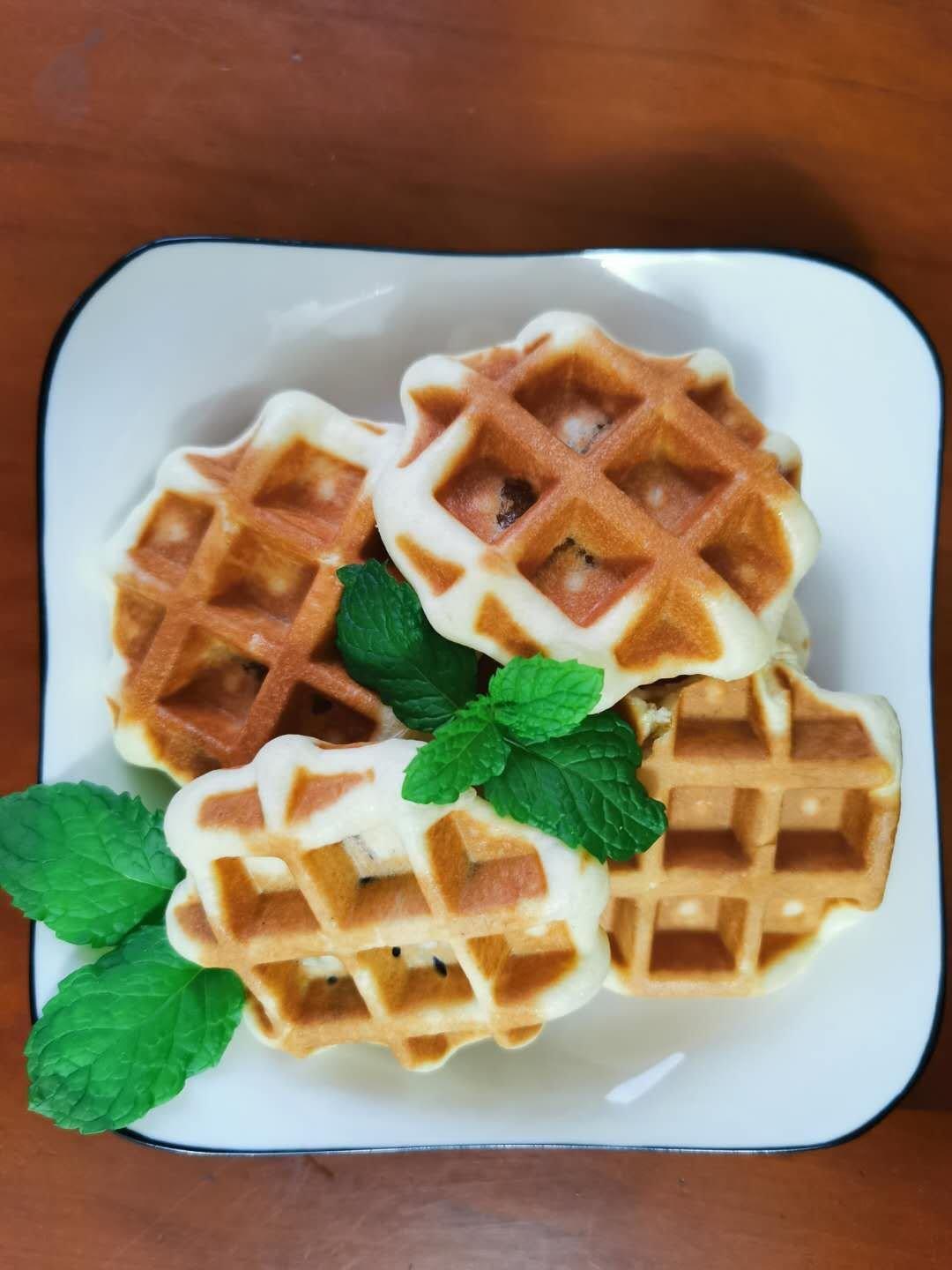 紫米华夫饼