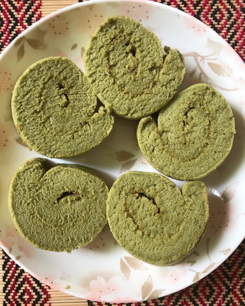 清新抹茶红豆卷