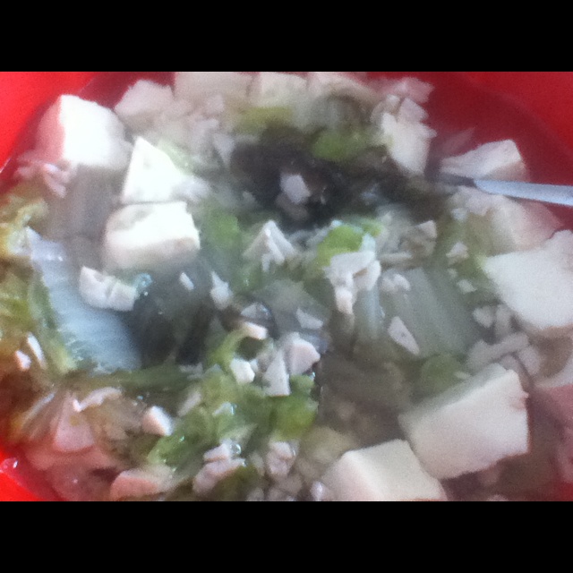 白菜豆腐汤