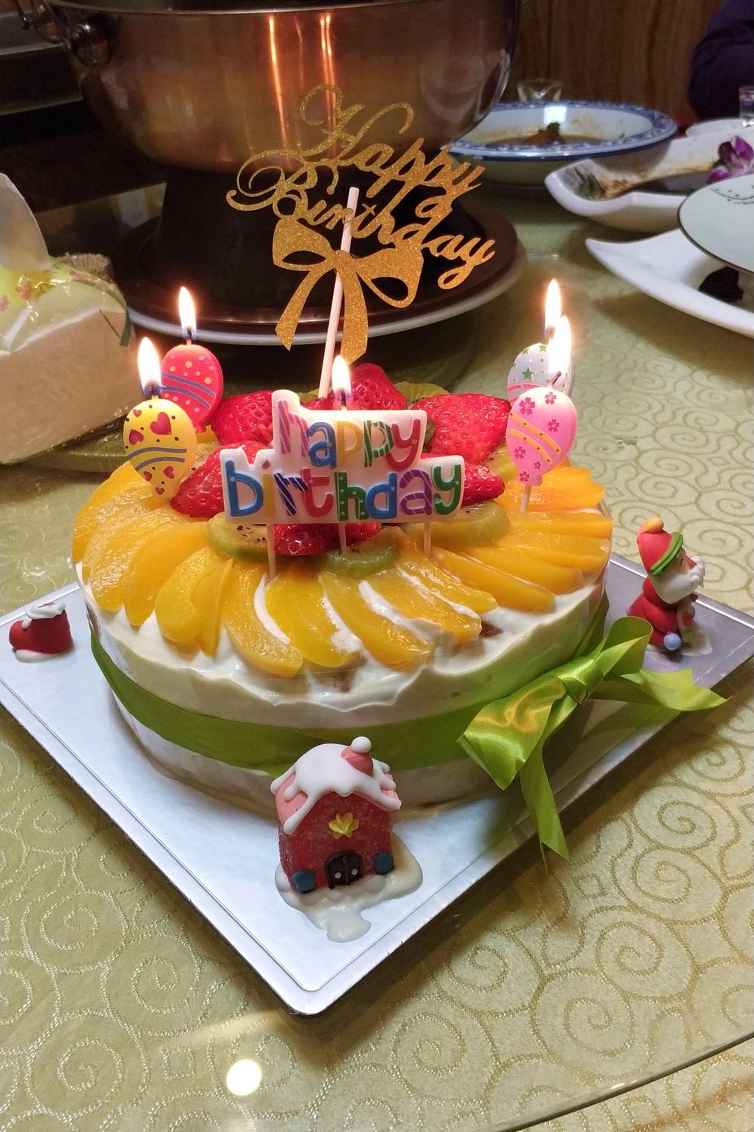 各种简易式水果蛋糕装饰