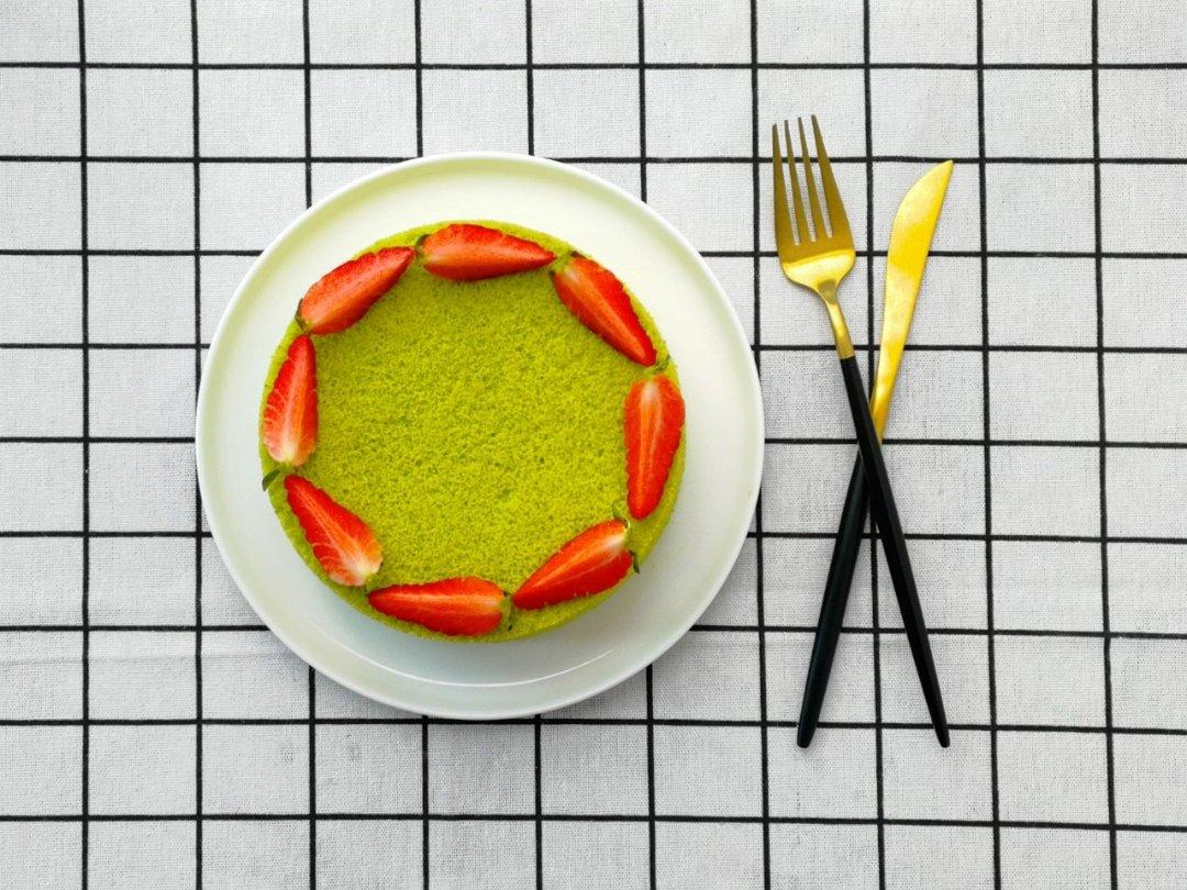 菠菜汁戚风蛋糕