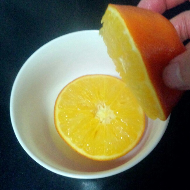 盐蒸橙子治疗咳嗽