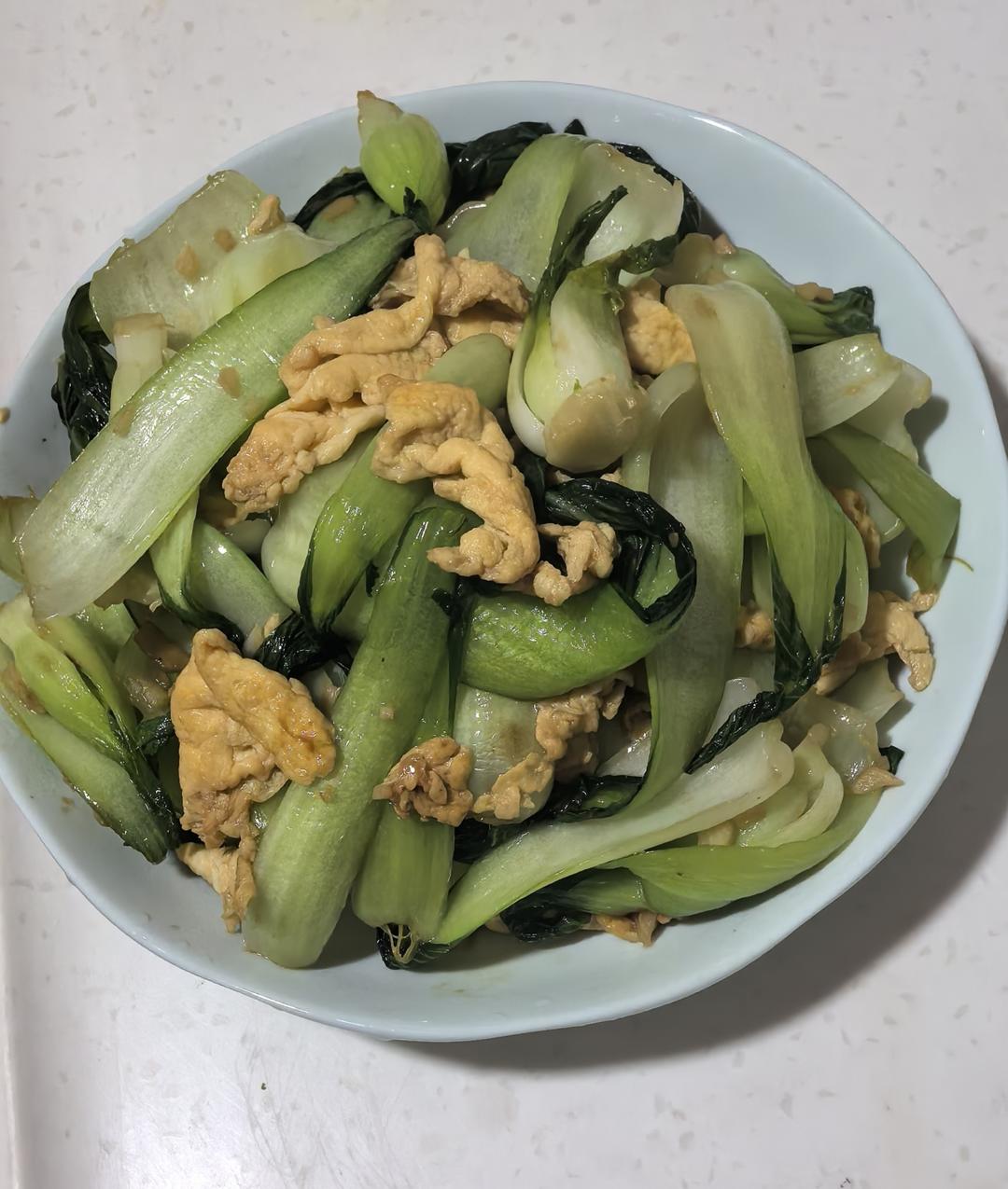 减脂餐-上海青炒鸡蛋