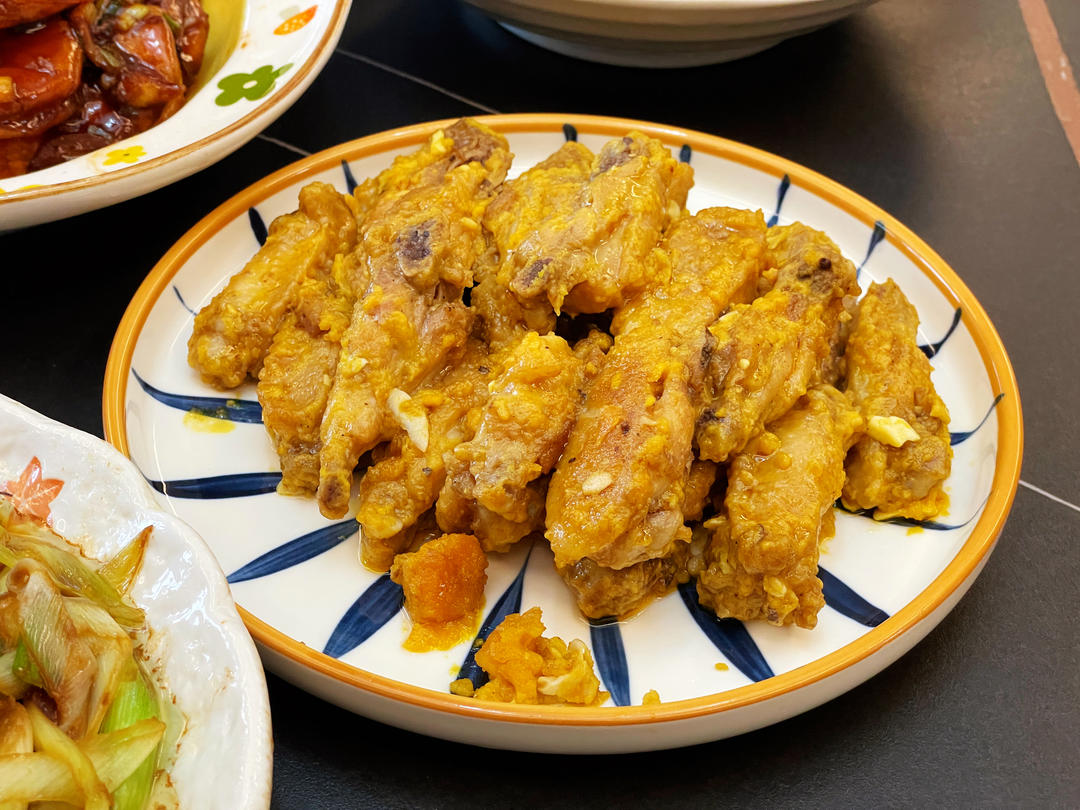 金沙鸡翅【咸蛋黄焗鸡翅】