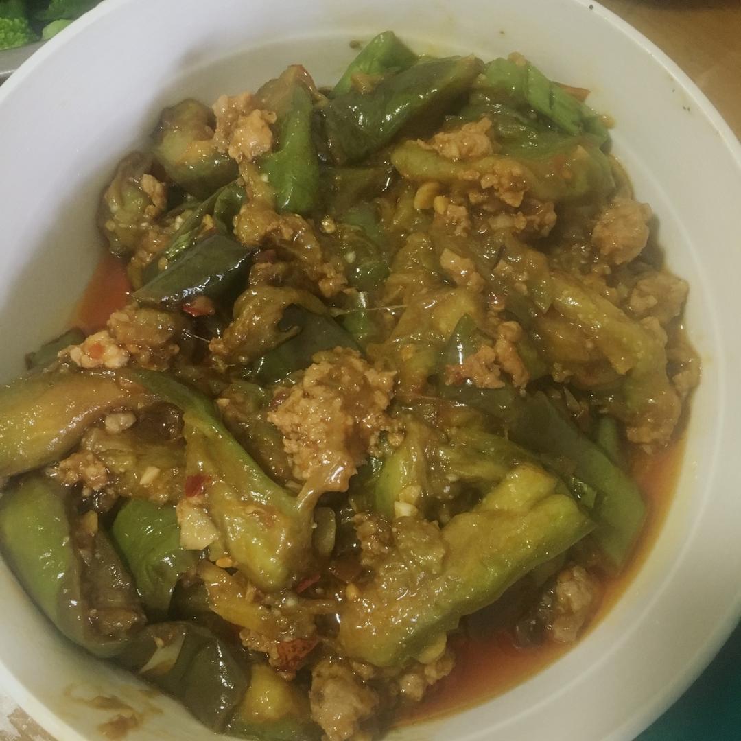 红烧肉沫茄子