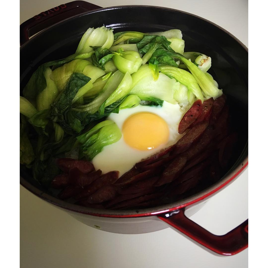 经典staub铸铁锅食谱之---腊味煲仔饭