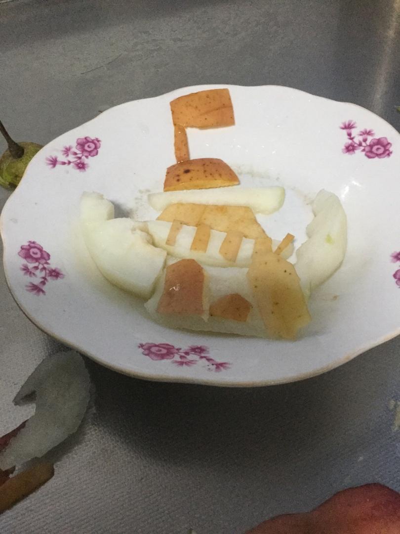 水果拼盘天安门，国庆节快乐