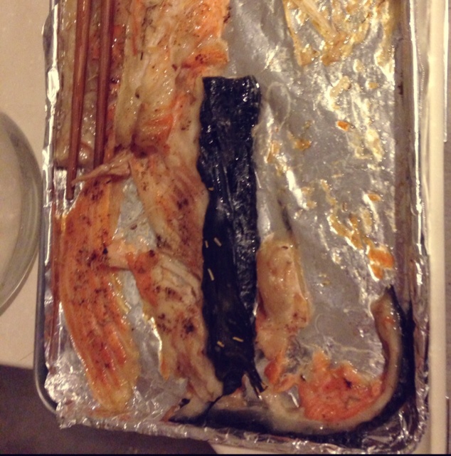 孜然烤三文鱼骨