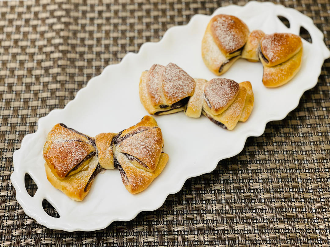 网红蝴蝶结面包