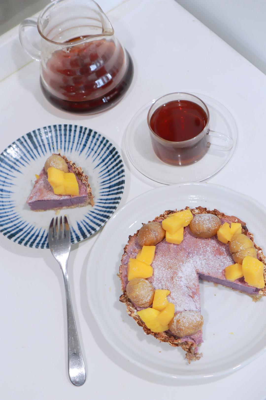 低脂饮食.紫薯芋泥燕麦塔