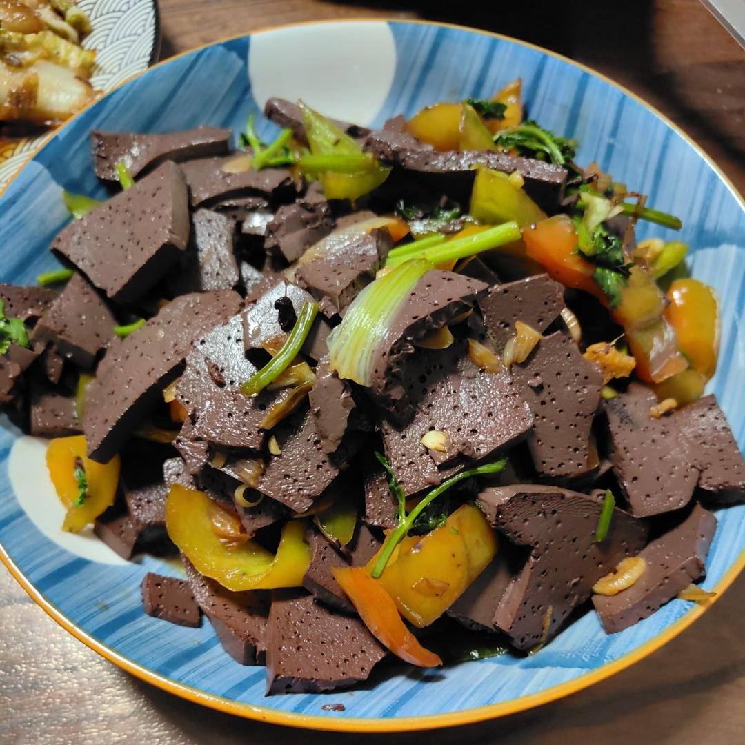 爆炒羊血 经典鲁菜