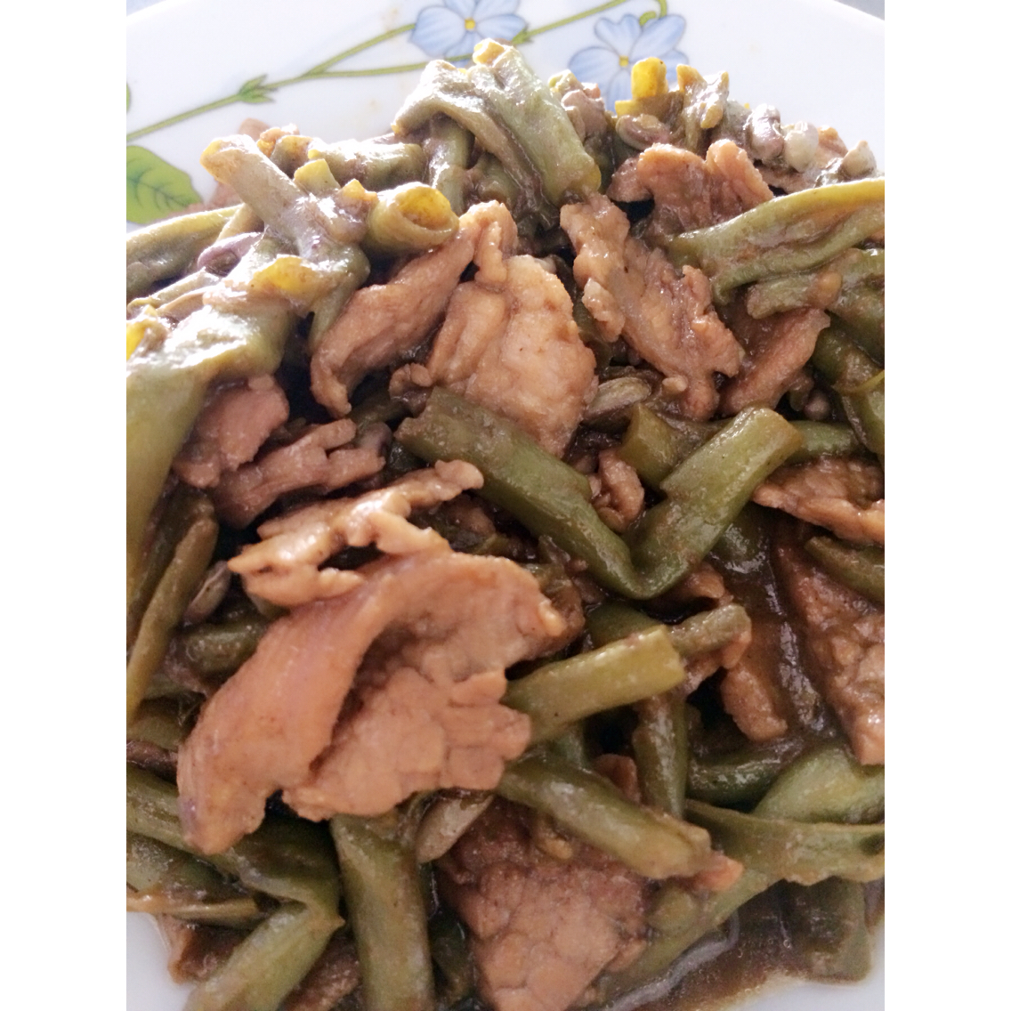豆角烧肉