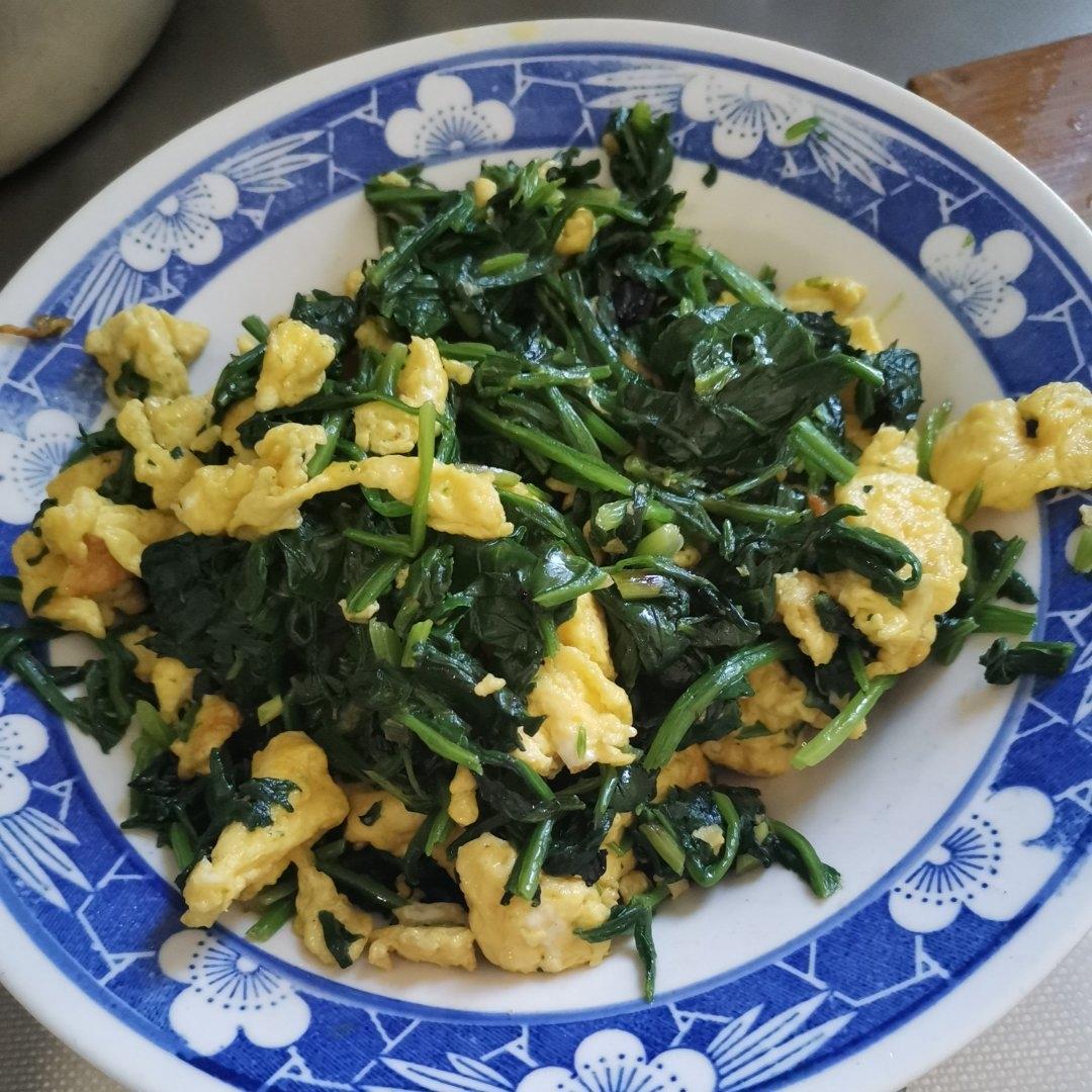 菠菜炒鸡蛋