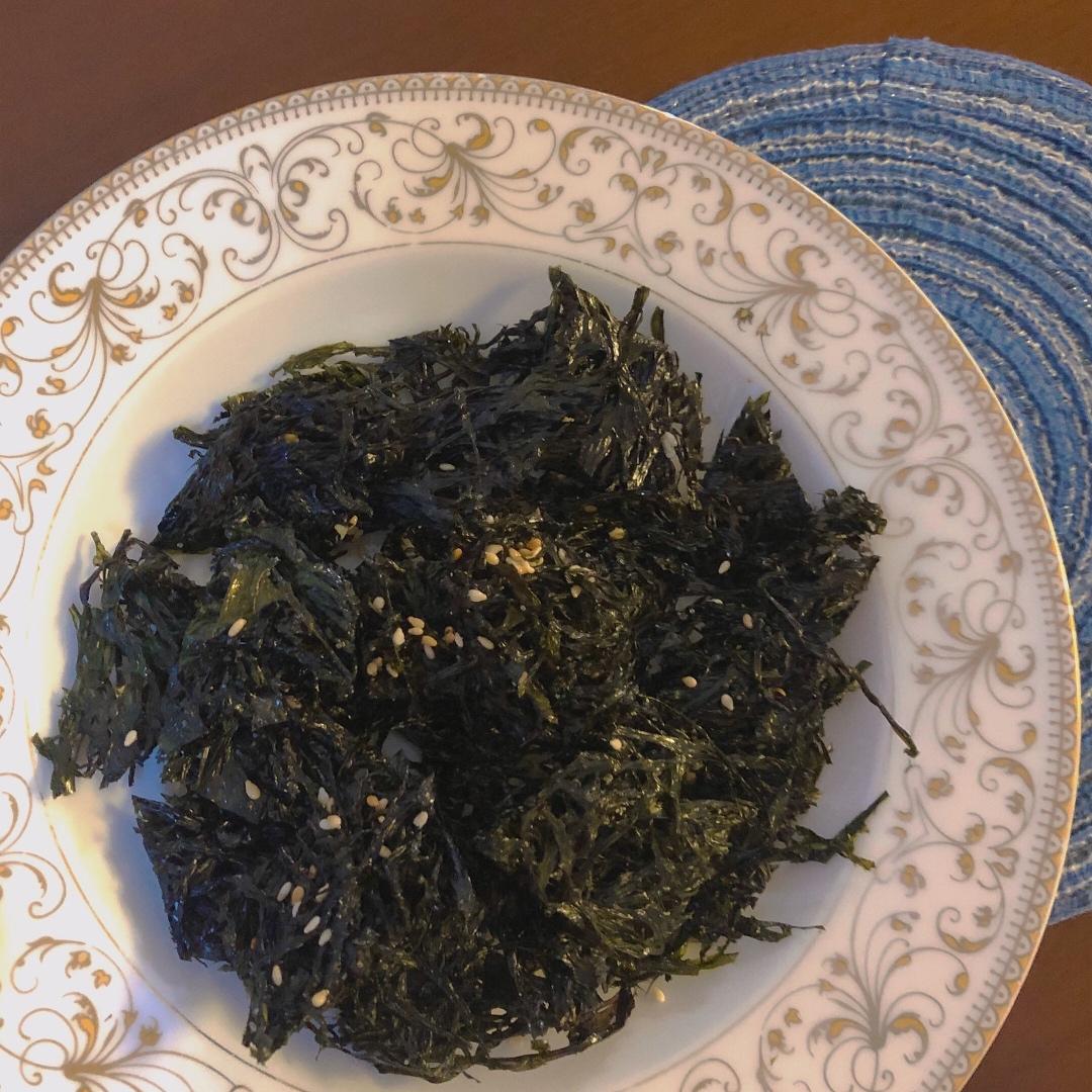司马燕子芝麻炒紫菜（海鲜大餐直播菜单）