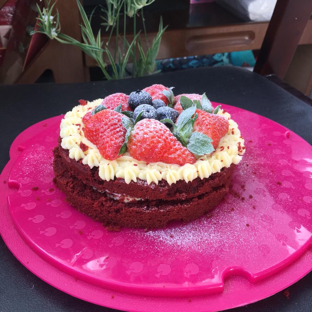 6寸红丝绒蛋糕（美国传统配方）