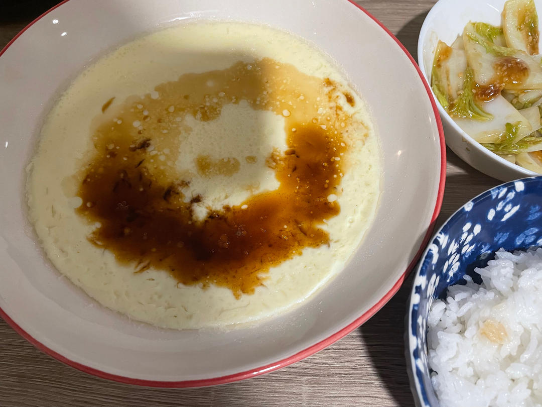 微波炉版「蒸水蛋」
