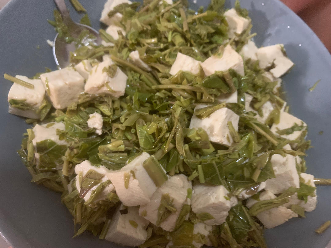 香椿拌豆腐，这才是春天该有的味道