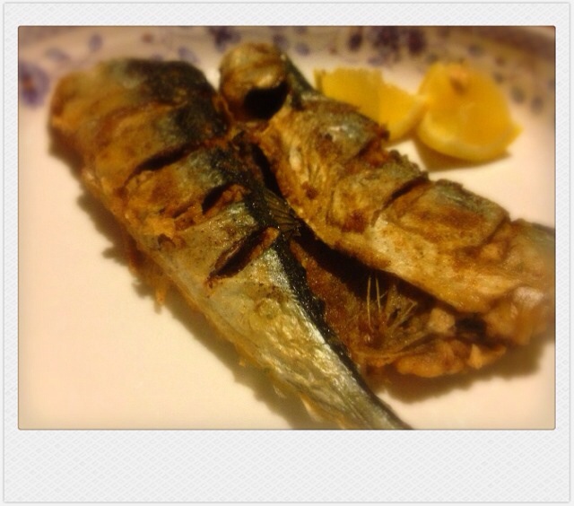 香烤秋刀鱼（微波炉）